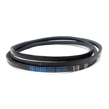 D&D B119 Classical V-Belt, 122 in Outside Length, 21/32 in Top Width, 1 Ribs B119